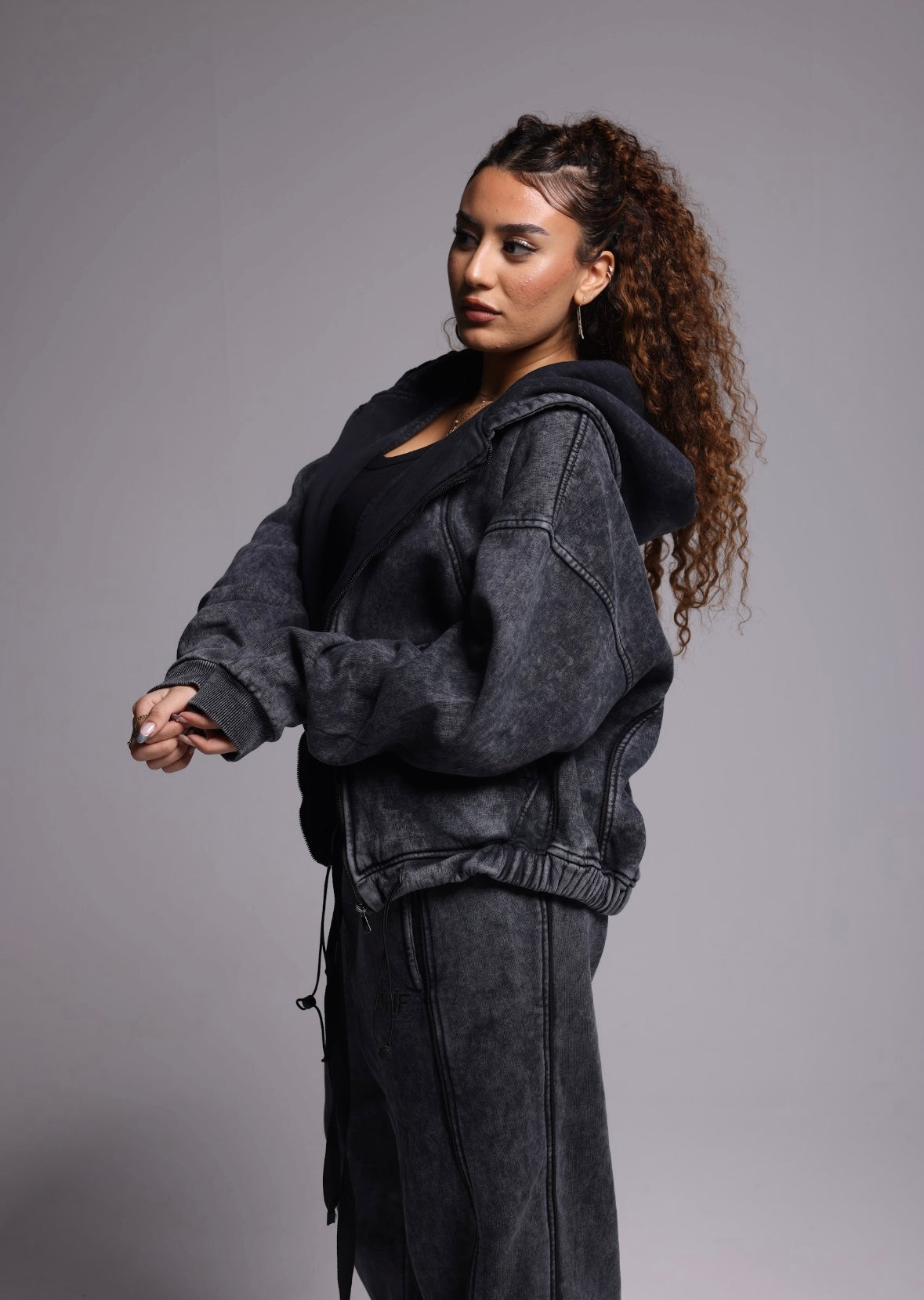 WASHED GREY WOMEN SET