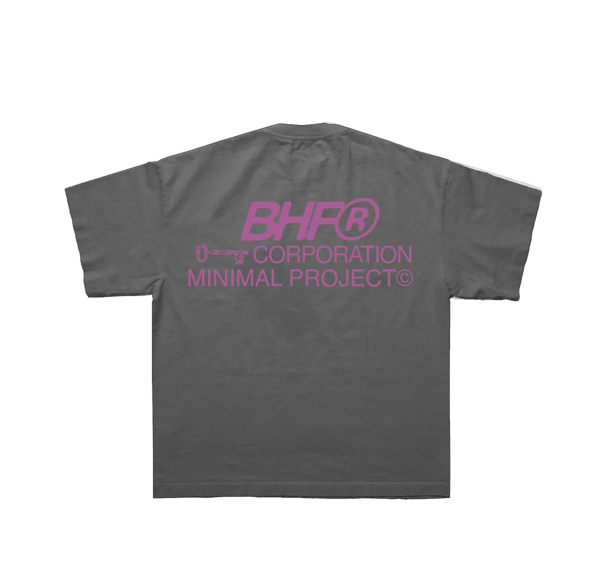 DARK GREY MINIMAL TEE