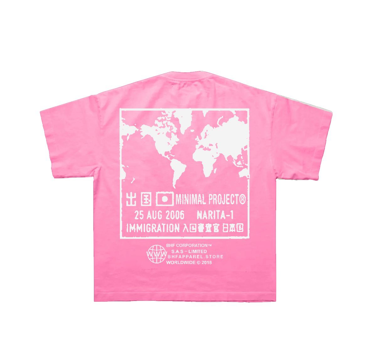 PINK MAP TEE